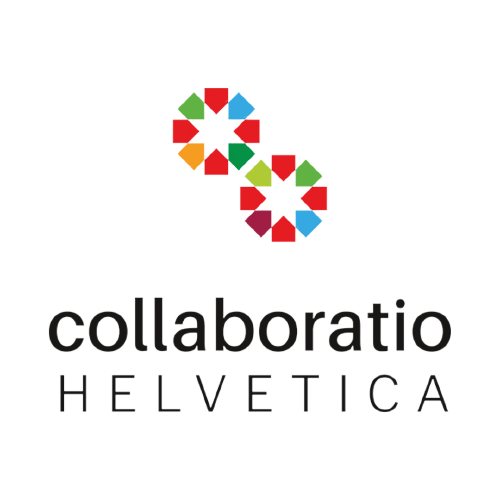 Logo von collaboratio HELVETICA mit Kreisen die die UN-Nachhaltigkeitsziele der Agenda 2030 symbolisieren
